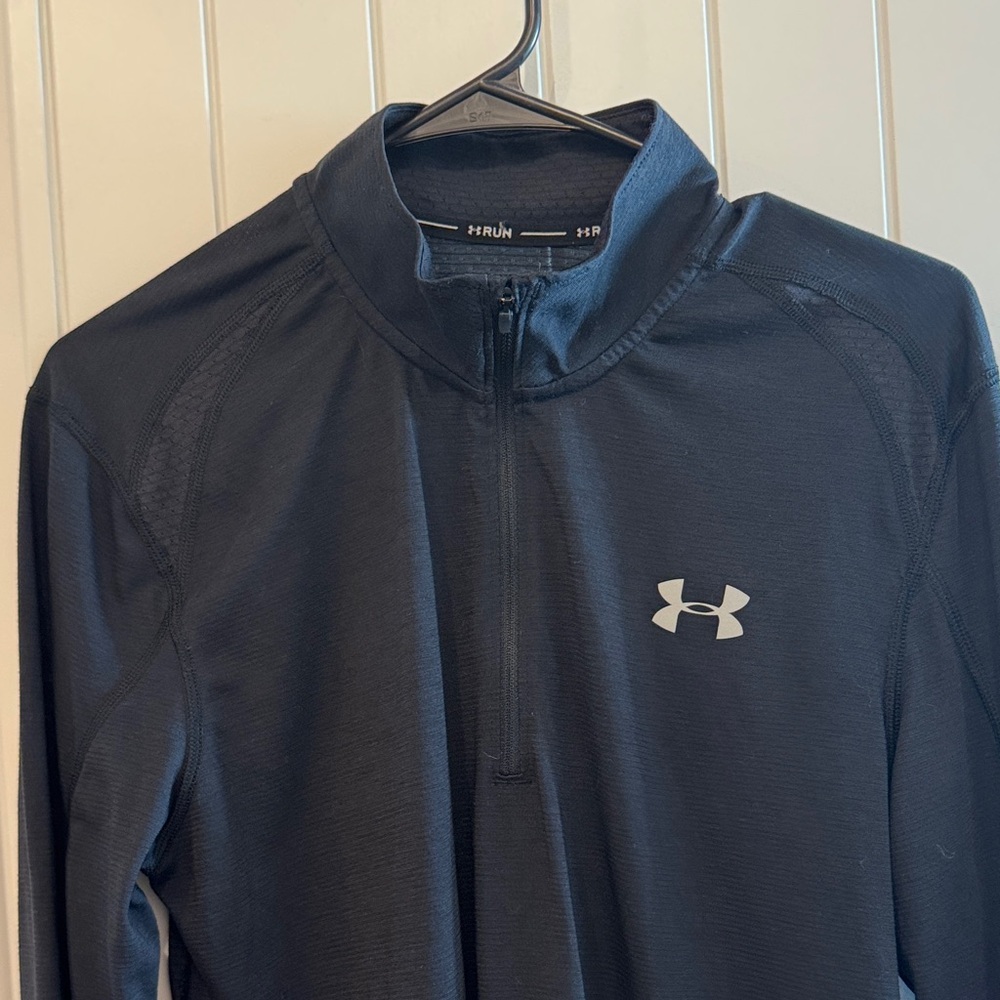 Under Armour Black Performance Heat Gear Quarterzip